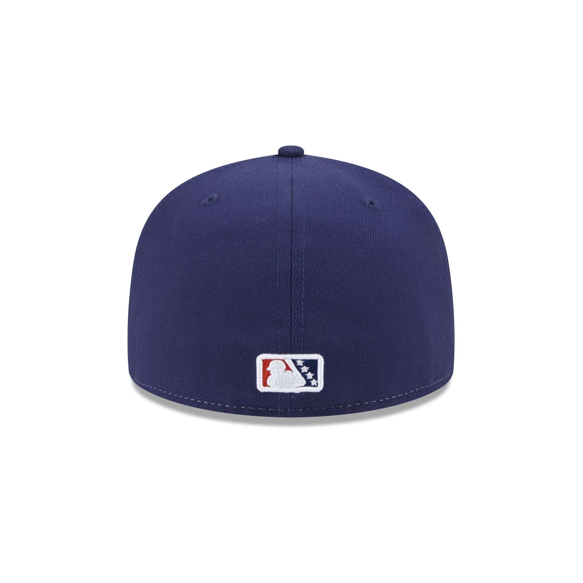 Myrtle Beach Pelicans Theme Night Navy Sidepatch59FIFTY Fitted Hat Male Product Image