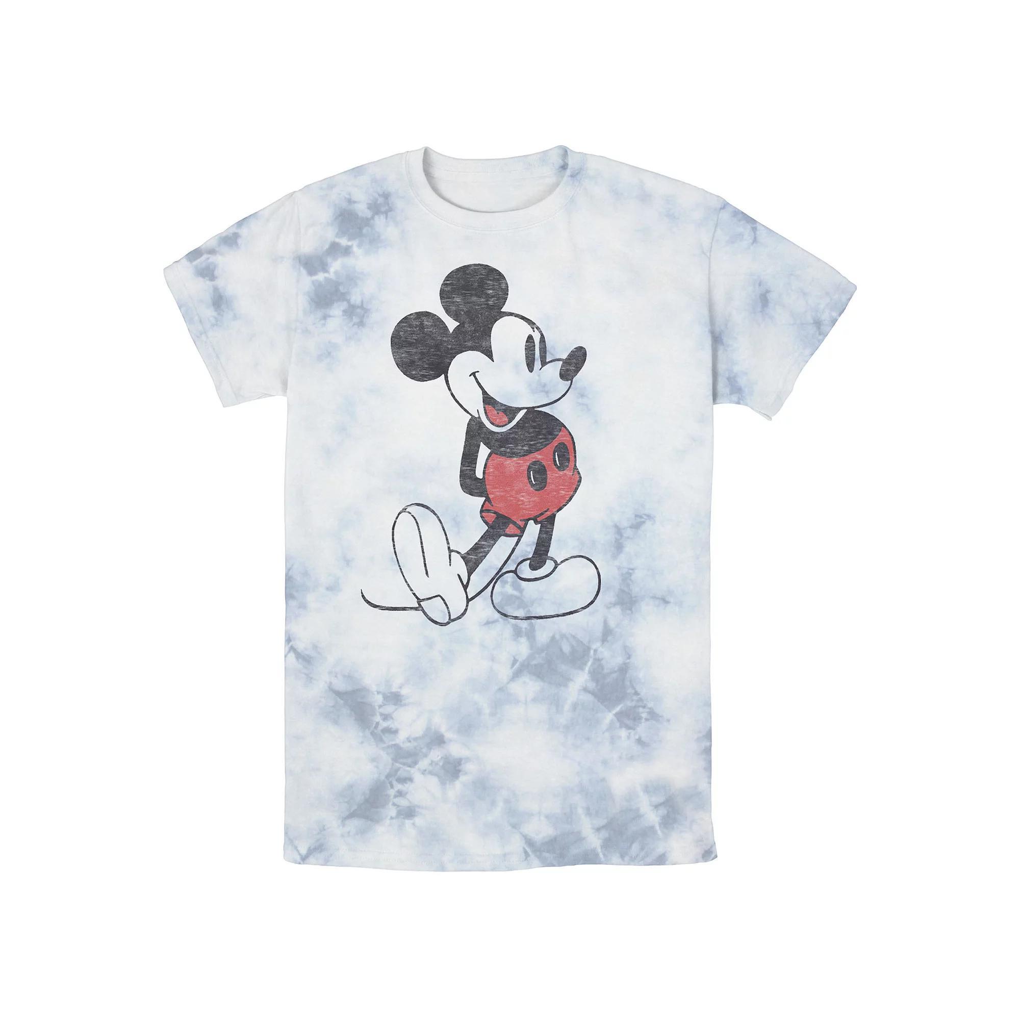 Disney's Mickey Mouse Men's Vintage Portrait Bomabrd Wash Tee,  Product Image