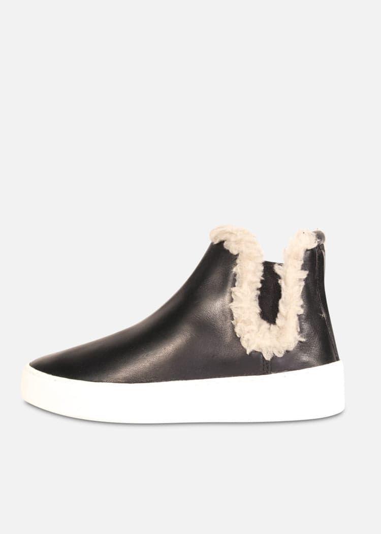 Winston Shearling Detail Sneakers Product Image