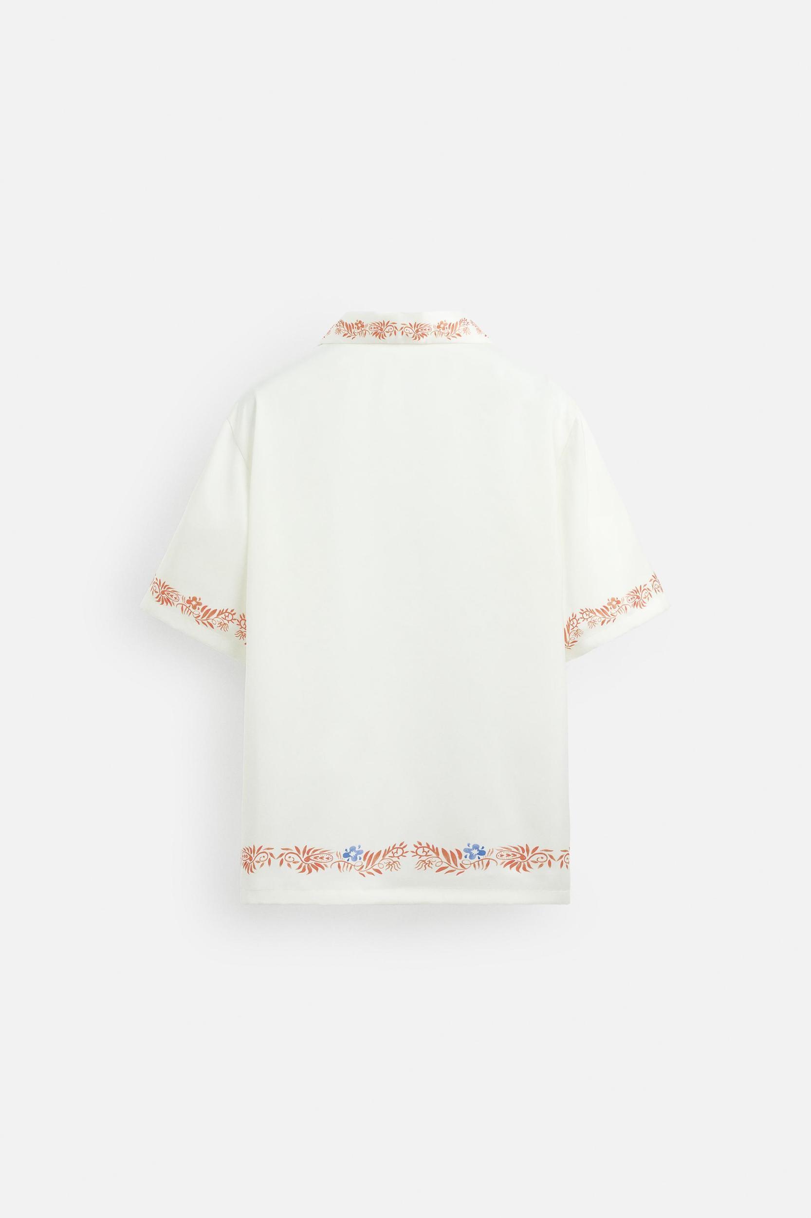 PRINTED SATIN SHIRT Product Image