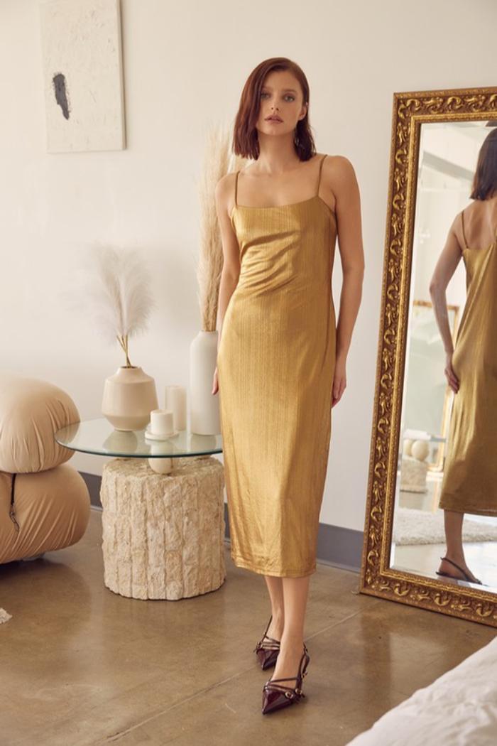 S/L Met Midi Dress Product Image