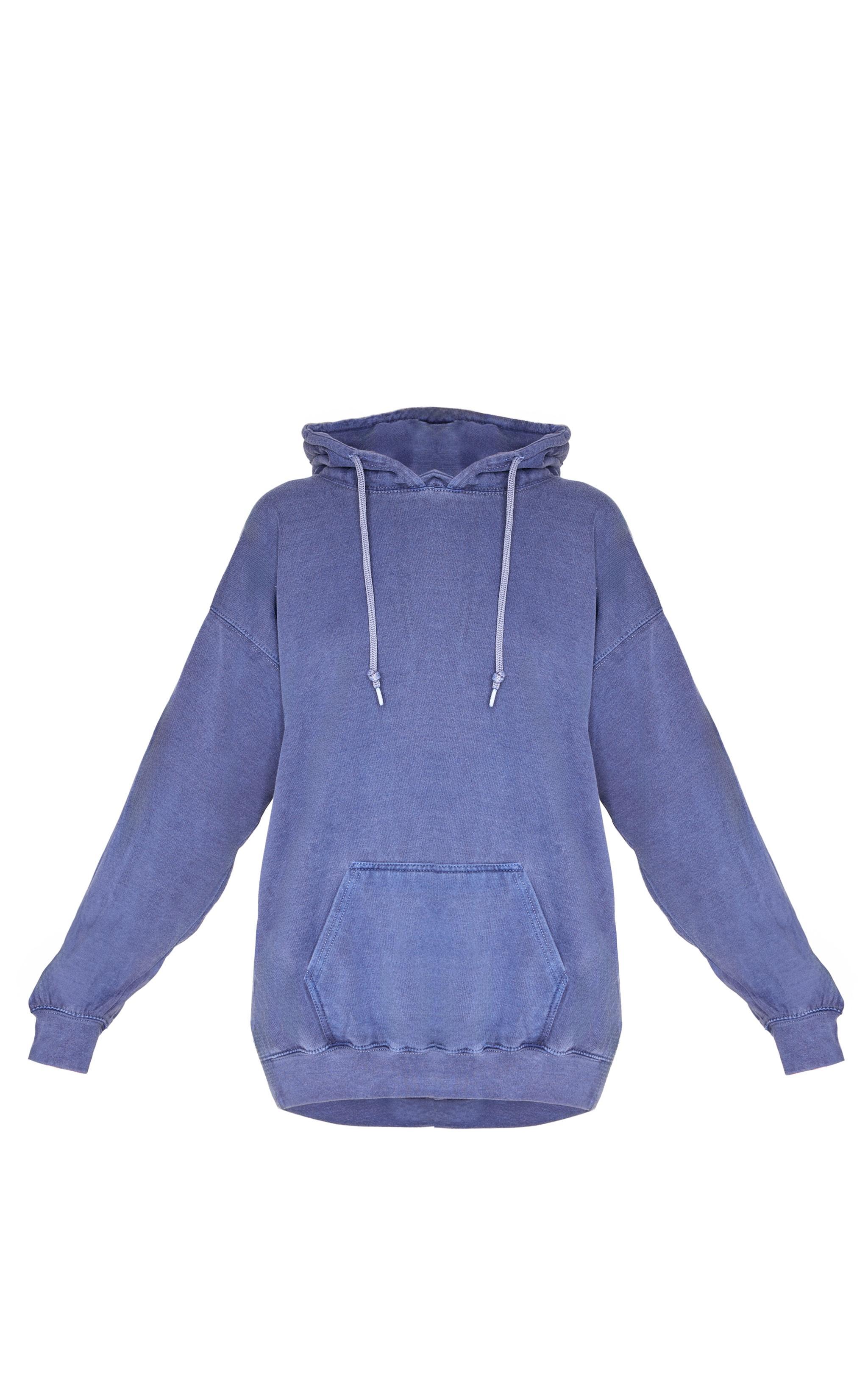 Navy Pretty Little Sporty Back Puff Print Hoodie Product Image