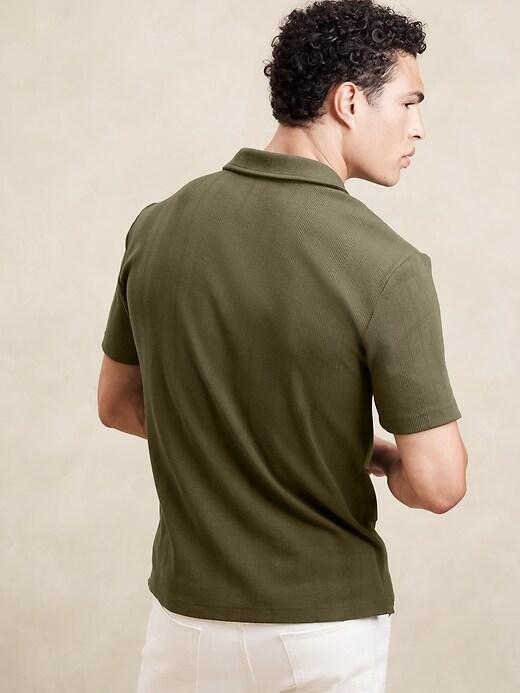 Variegated Ribbed Polo Product Image