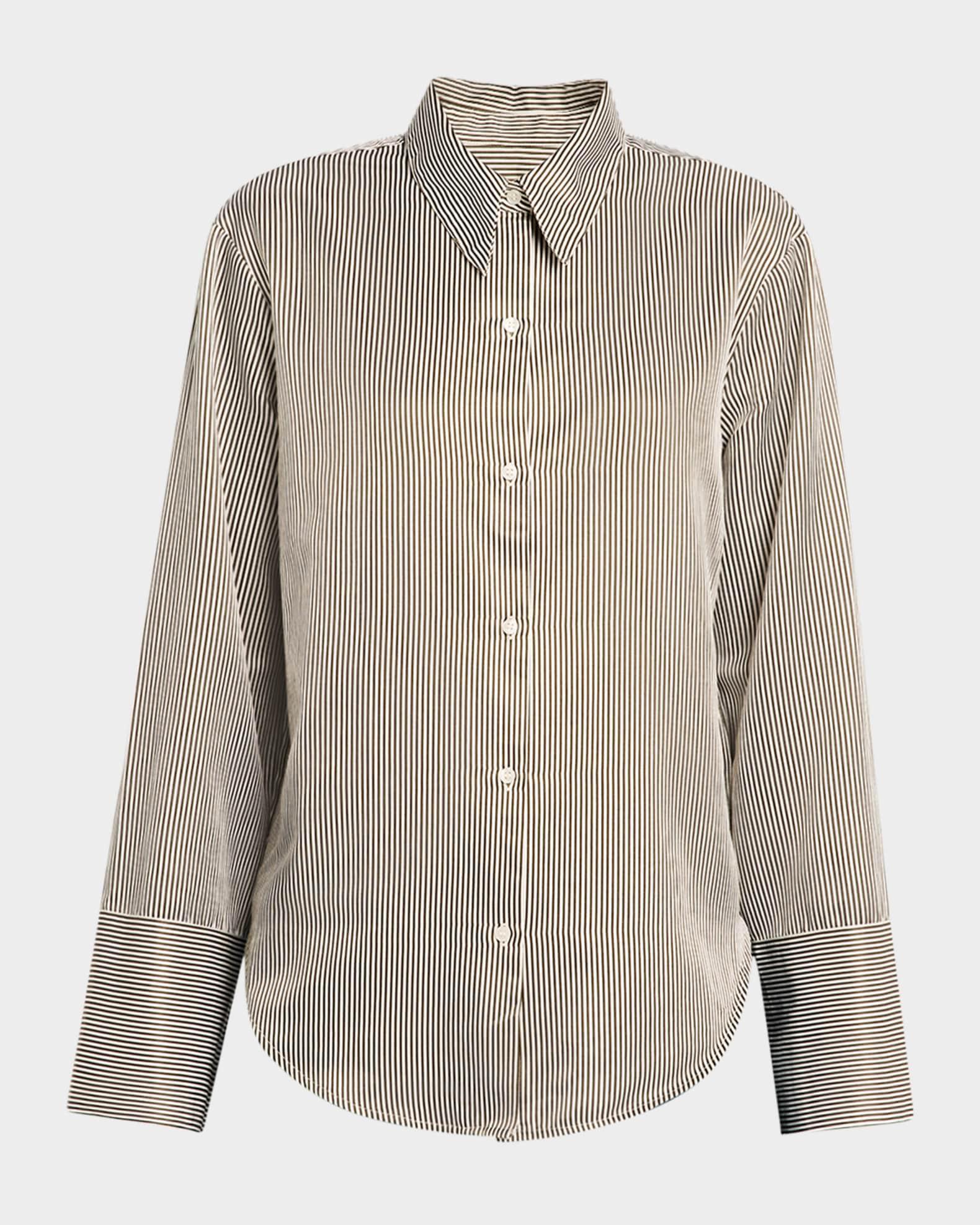 Camilla Stripe Button-Front Shirt Product Image