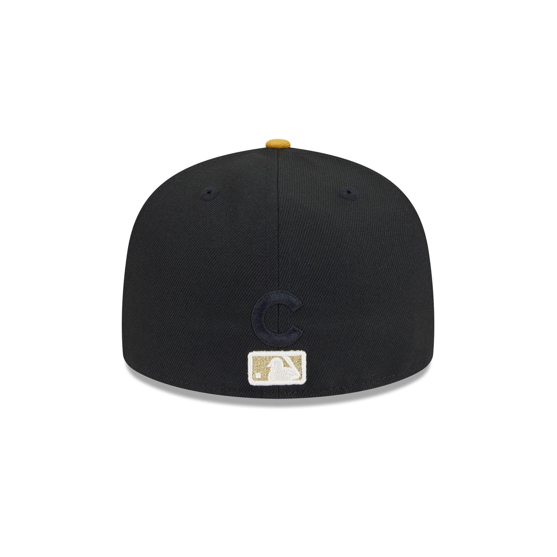 Chicago Cubs Metallic Gold Logo 59FIFTY Fitted Hat Male Product Image