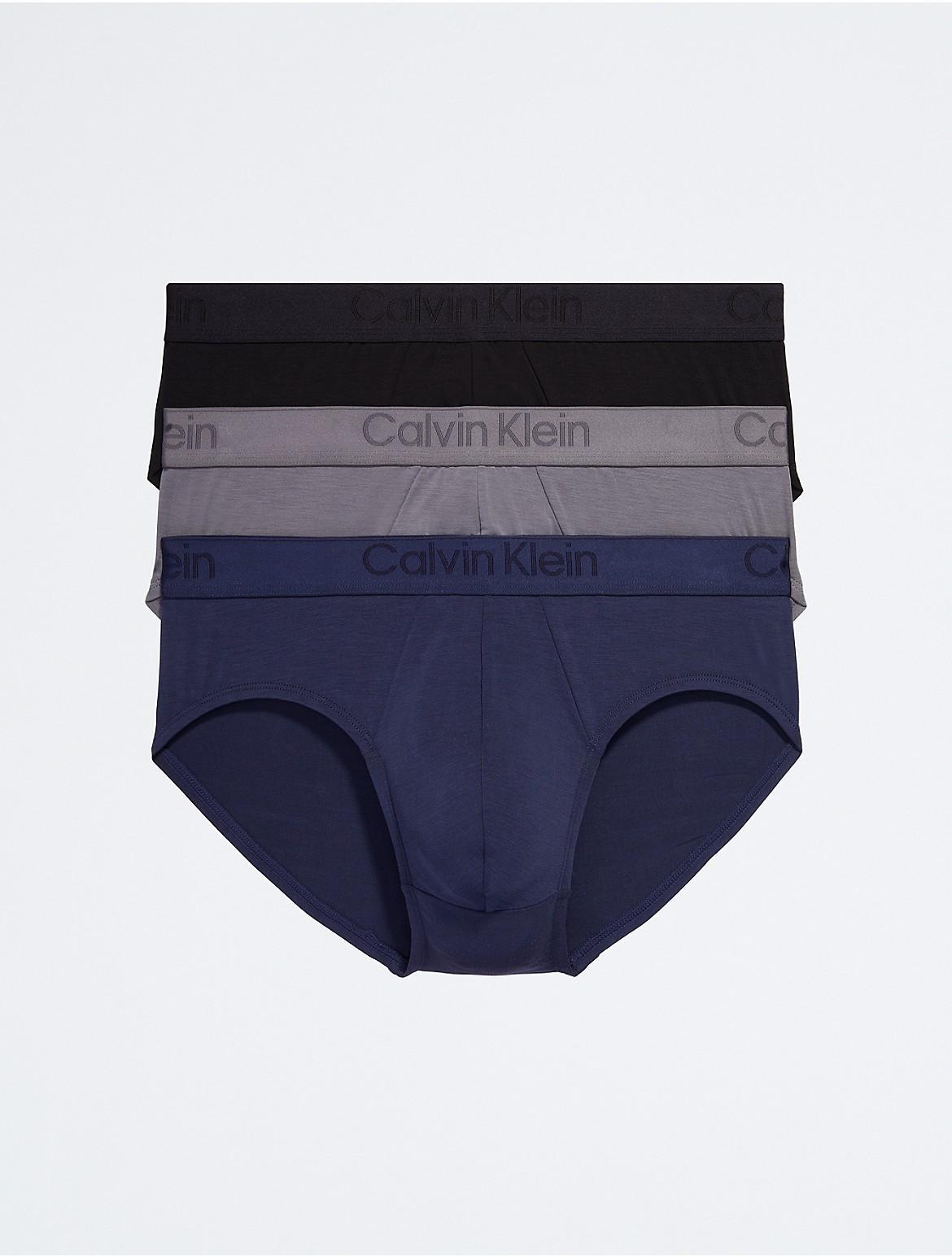 Calvin Klein Mens CK Black 3-Pack Hip Brief - Multi - S Product Image