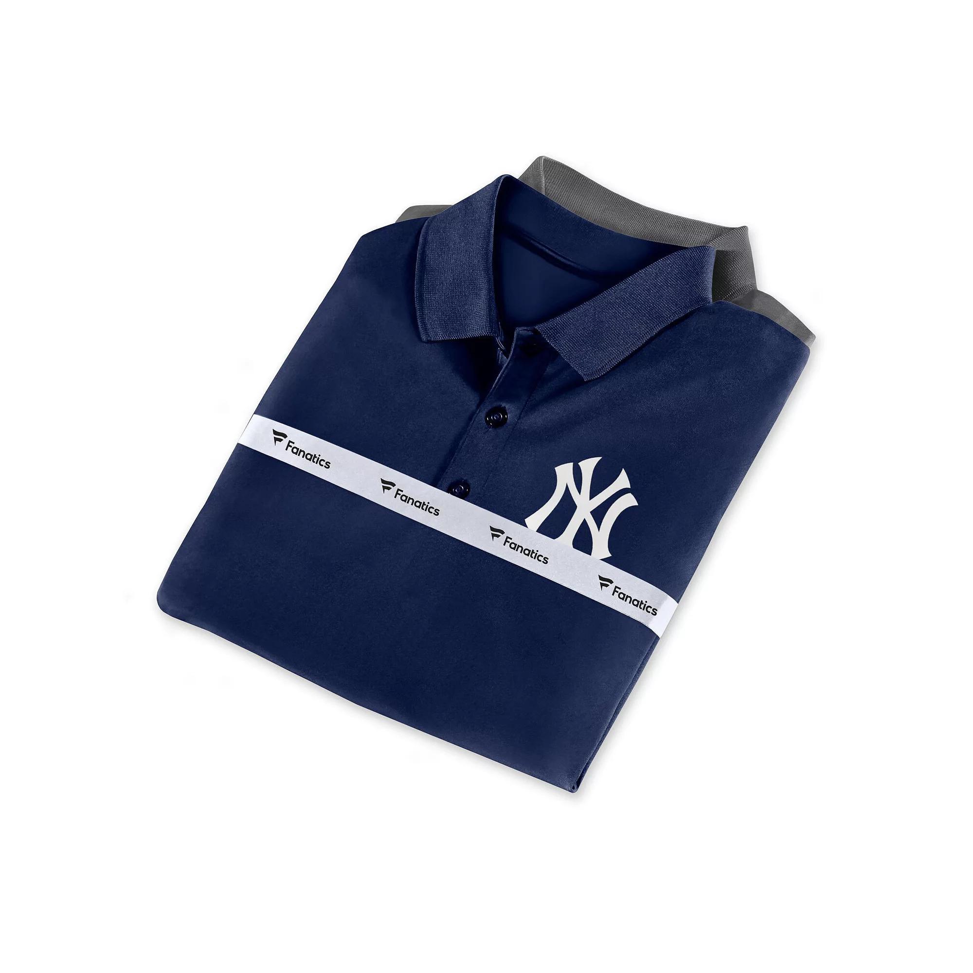 Men's Fanatics Branded Navy/Gray New York Yankees Polo Combo Set,  Product Image