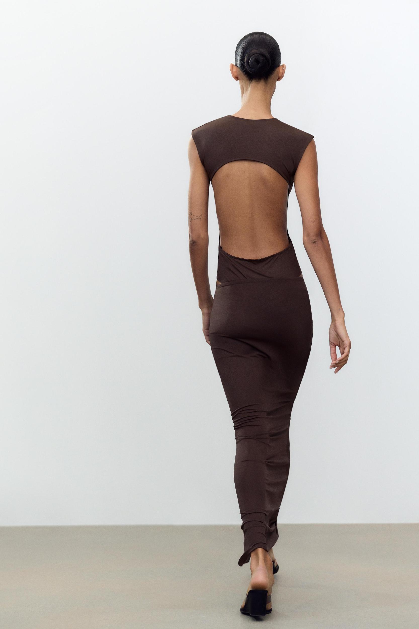 OPEN BACK POLYAMIDE BODYSUIT Product Image