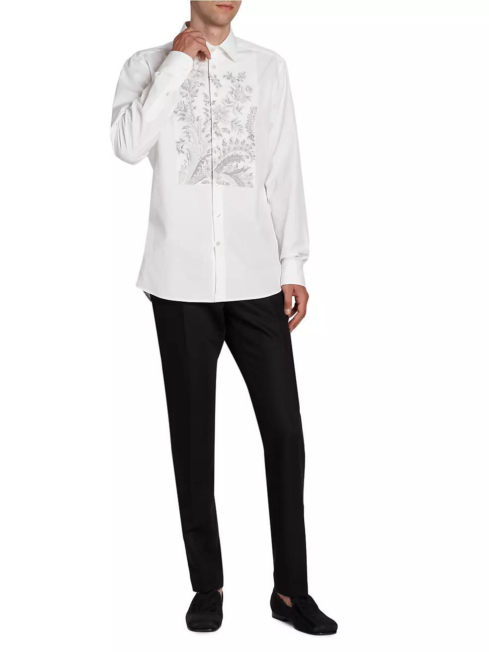 Floral Bib Formal Shirt Product Image