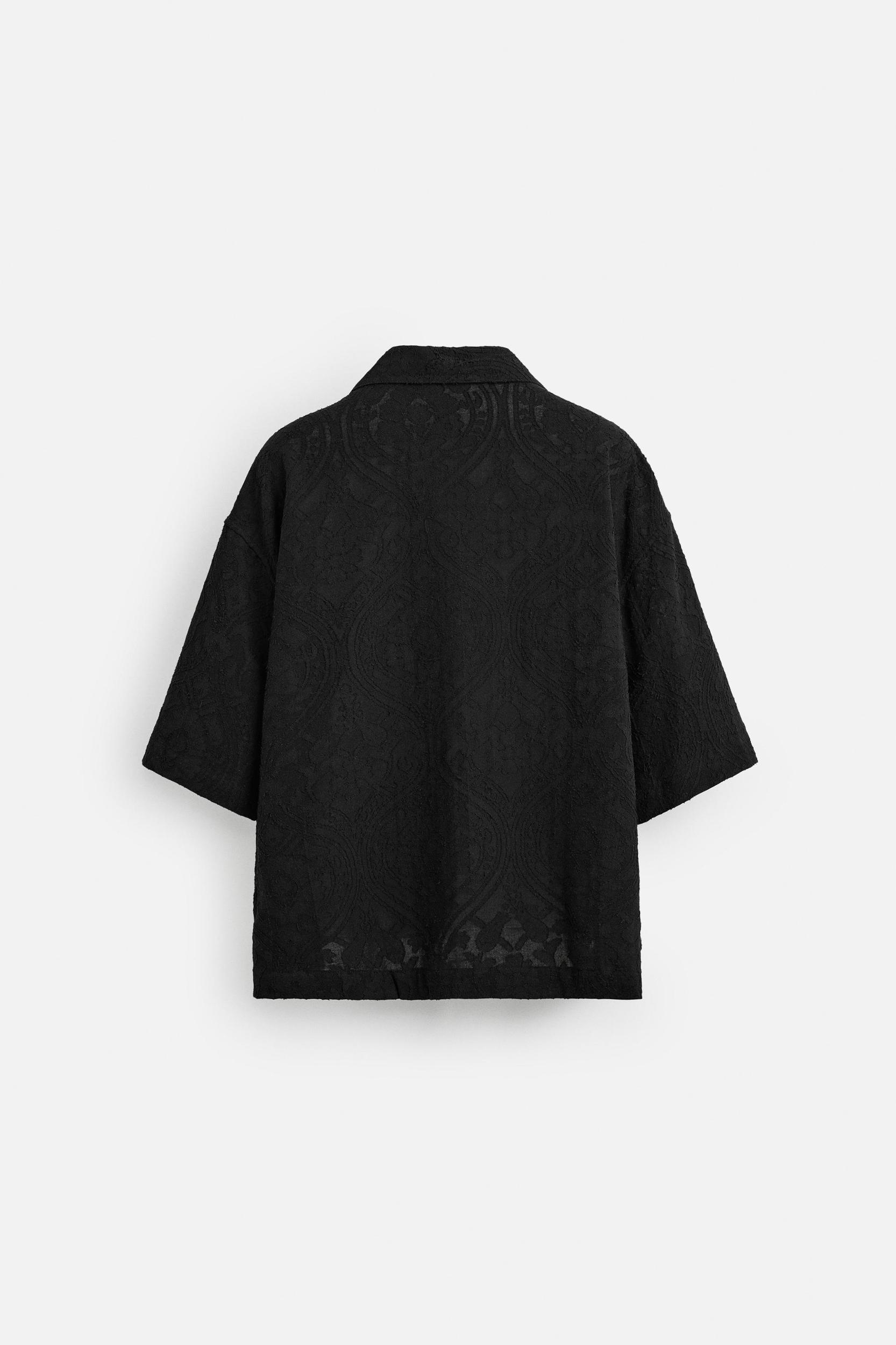 RELAXED FIT JACQUARD SHIRT Product Image