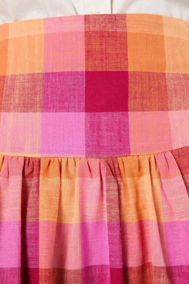 Maxine Check Midi Skirt Product Image