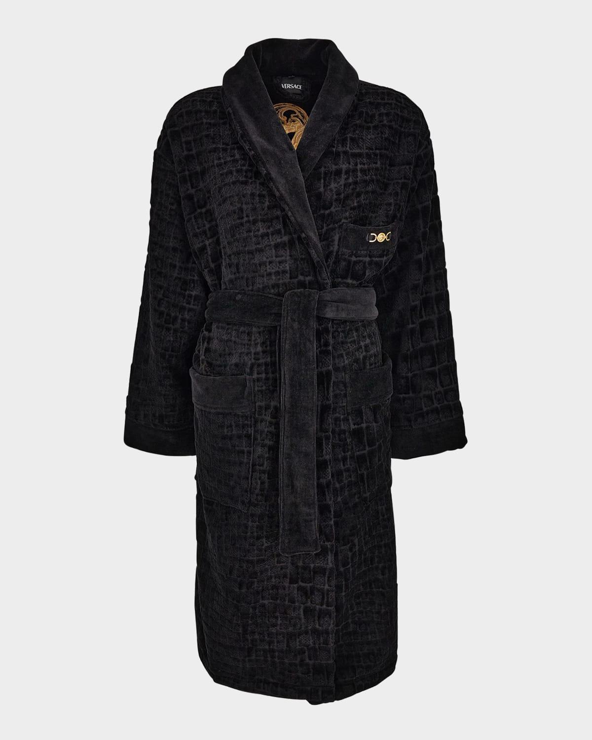 Mens Medusa 95 Jacquard Terry Cloth Lunar New Year Robe with Sequined Snake Product Image