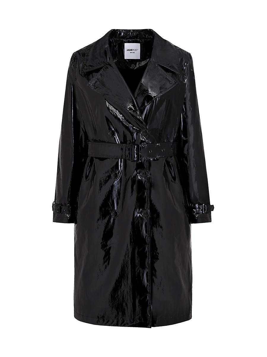 Womens Double-Breasted Trench Coat Product Image