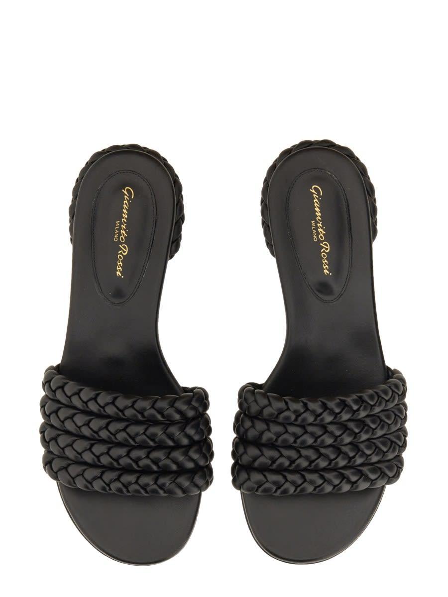 GIANVITO ROSSI Nappa Sandal In Black Product Image