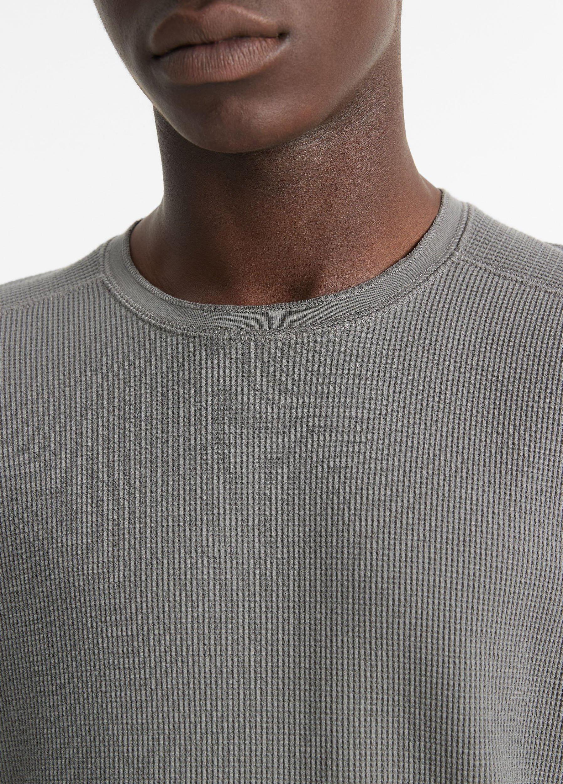 Pima Cotton-Blend Thermal Long-Sleeve T-Shirt Product Image