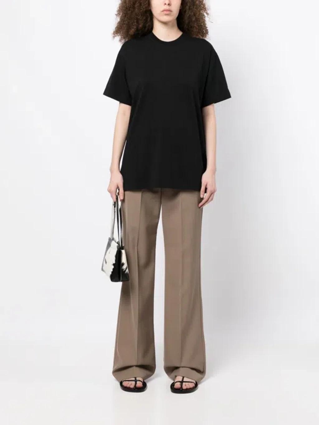 Merino Wool Crew Neck T-Shirt | Rustic Red Product Image