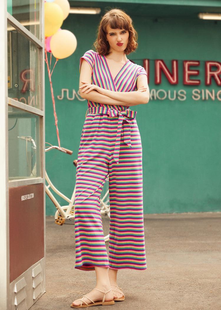 The Twist & Stripe Jumpsuit Product Image