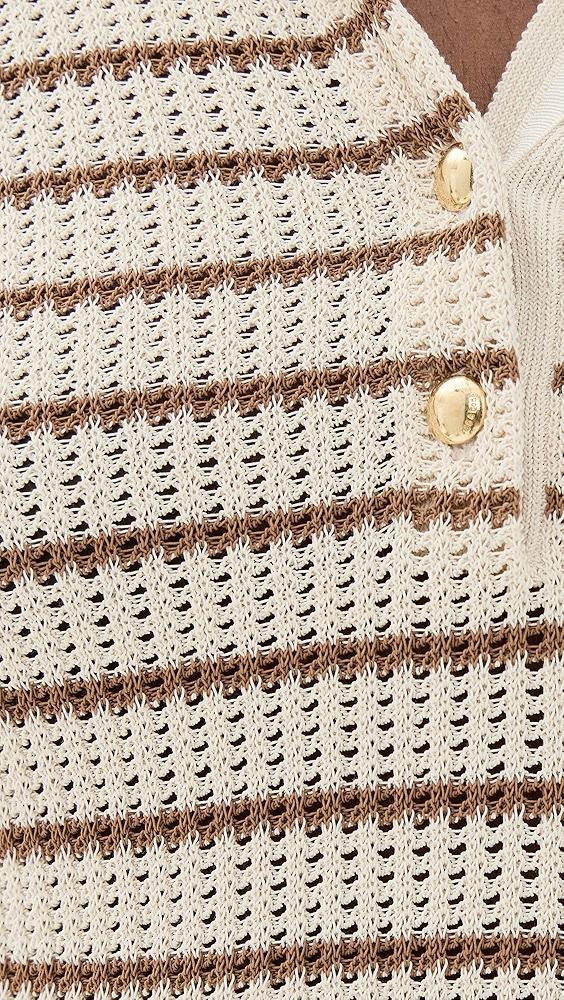 rag & bone Viola Stripe Polo Sweater | Shopbop Product Image