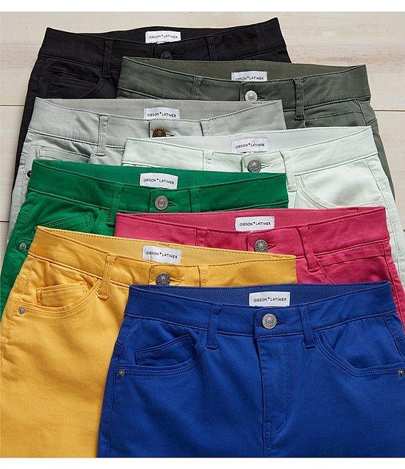 Gibson & Latimer Perfect Fit Twill Mid Rise Roll-Cuff Skinny Jeans Product Image