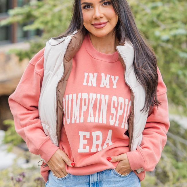 In My Pumpkin Spice Era Brick Oversized Graphic Sweatshirt Product Image