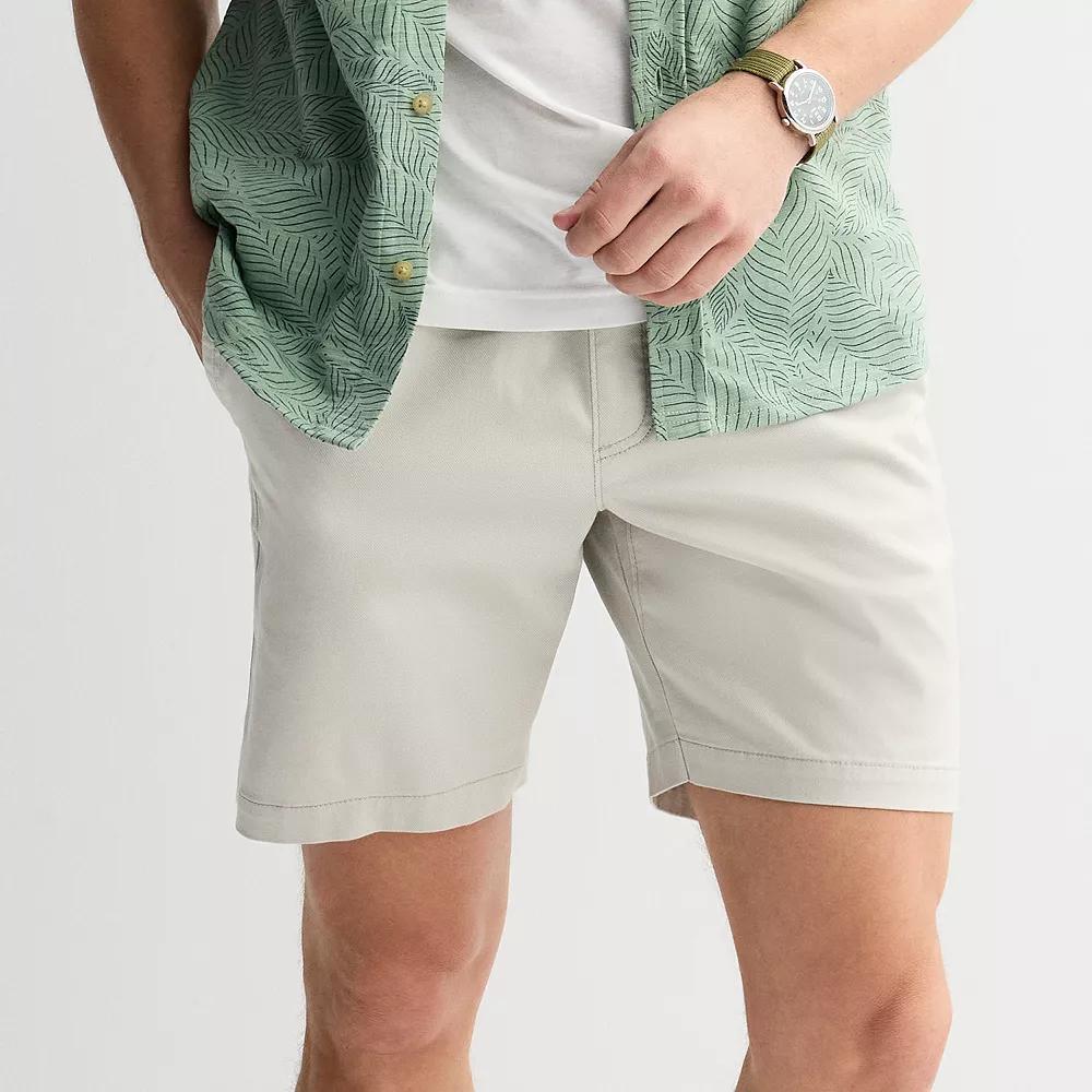 Men's Sonoma Goods For Life® 8-in. Pull-On Shorts, Size: Small 8 INCH, Brown Trap Product Image