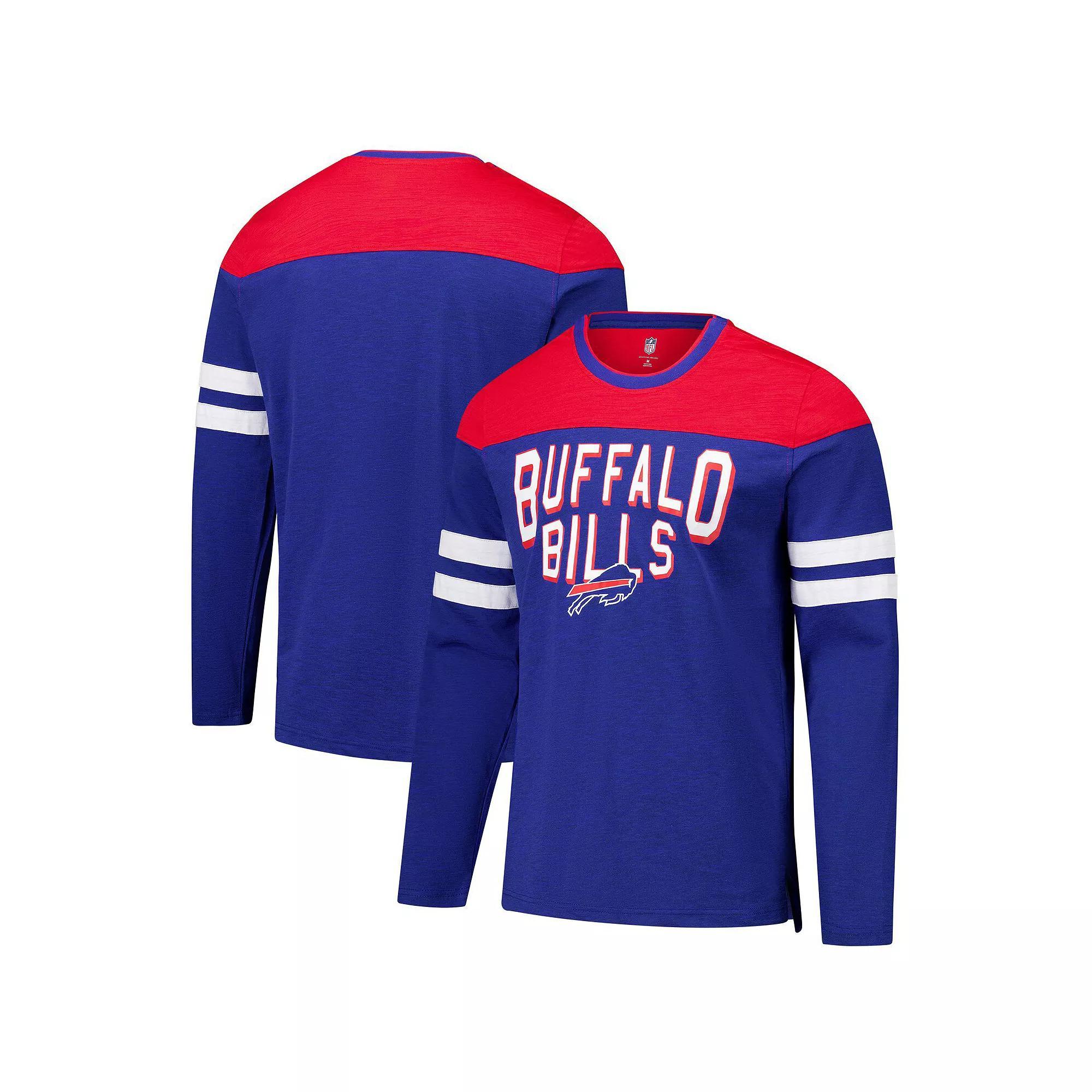 Men's G-III Sports by Carl Banks Royal/Red Buffalo Bills Adaptive Hail Mary Long Sleeve T-Shirt, Size: 2XL, Blue Product Image