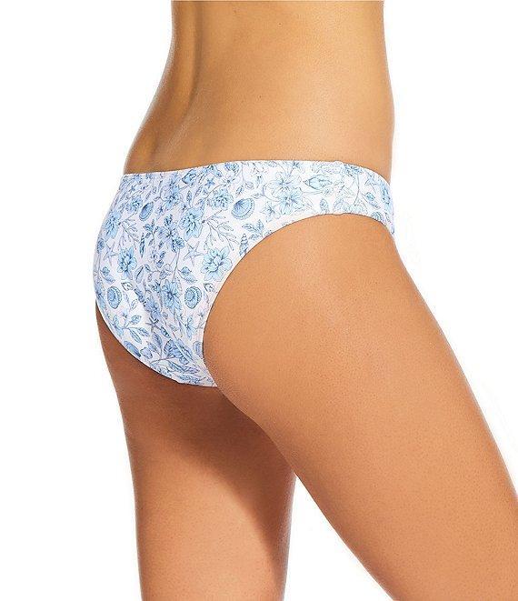 GB Vintage Sea Garden Print Scoop Bralette Swim Top Product Image