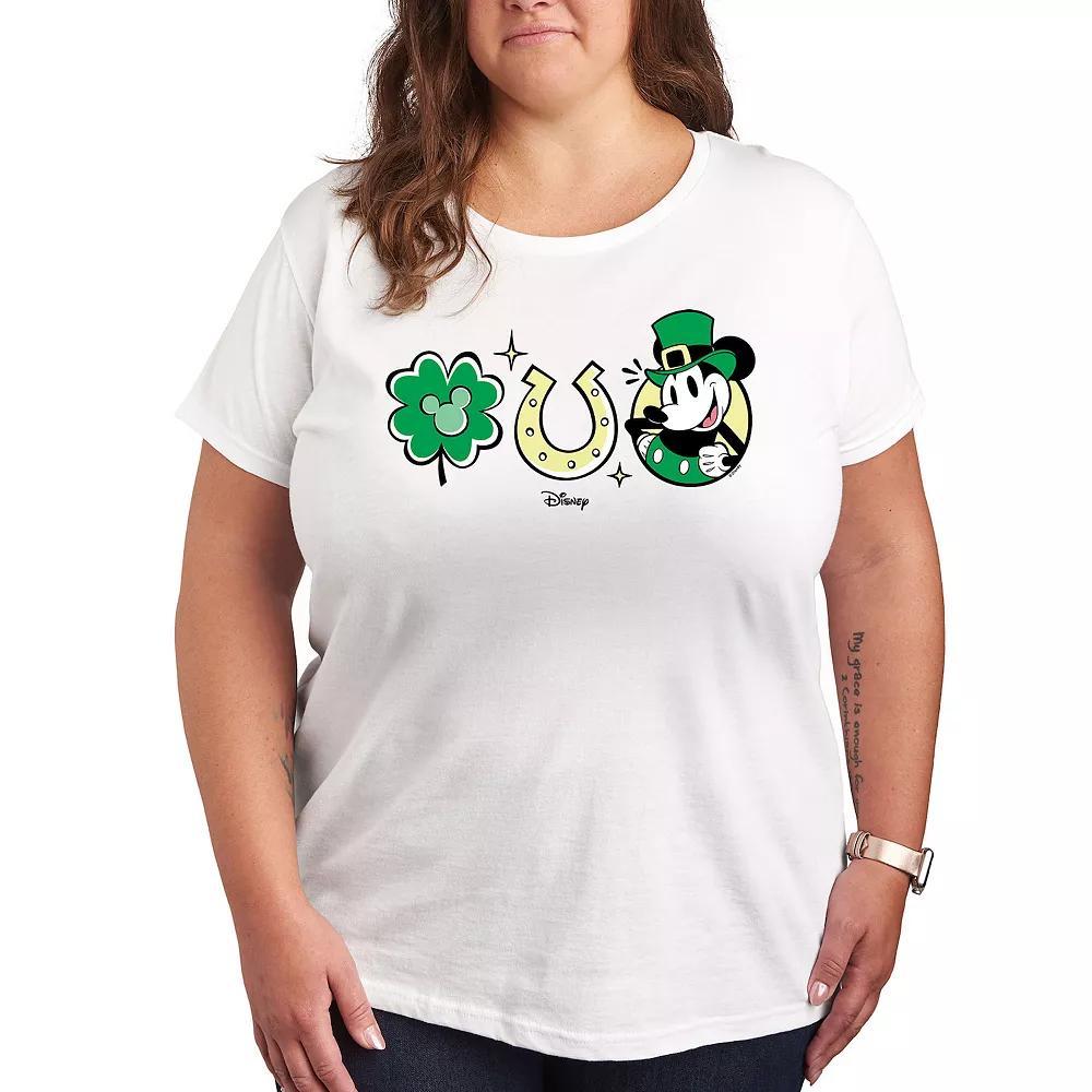 Disney's Mickey Mouse Plus St. Patrick's Day Icons Graphic Tee, Women's,  Product Image