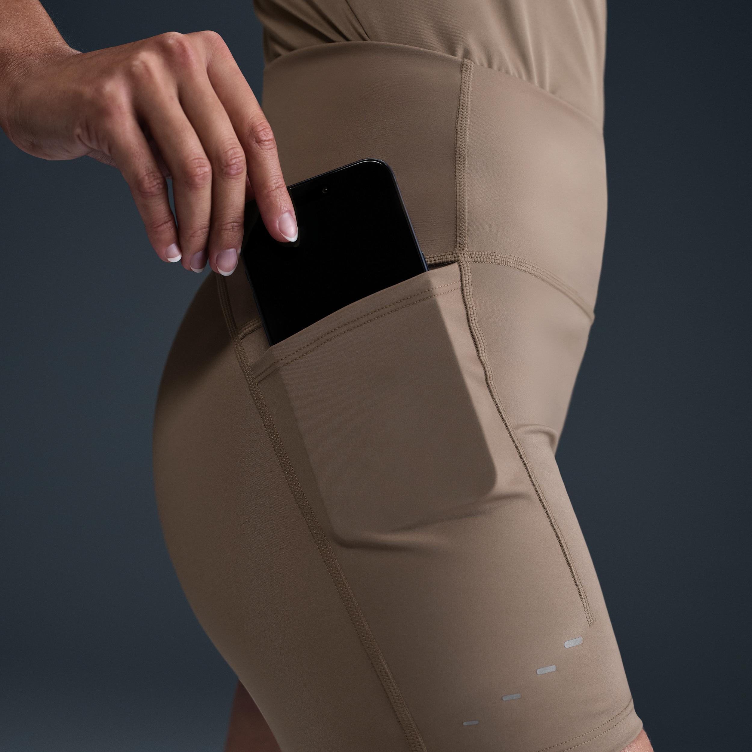 Nike Women's Swift High-Waisted 4" Tight Running Shorts with Pockets Product Image