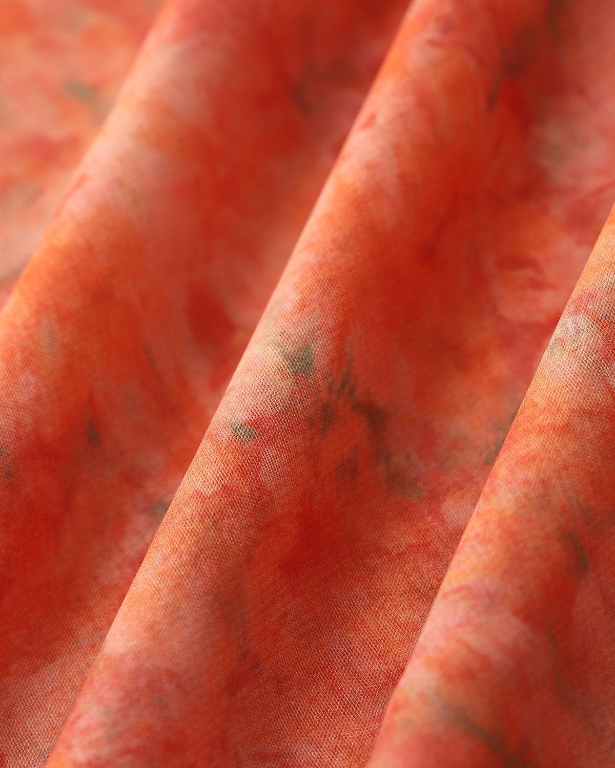 Orange Floral Ruffle Sleeveless Maxi Dress Product Image