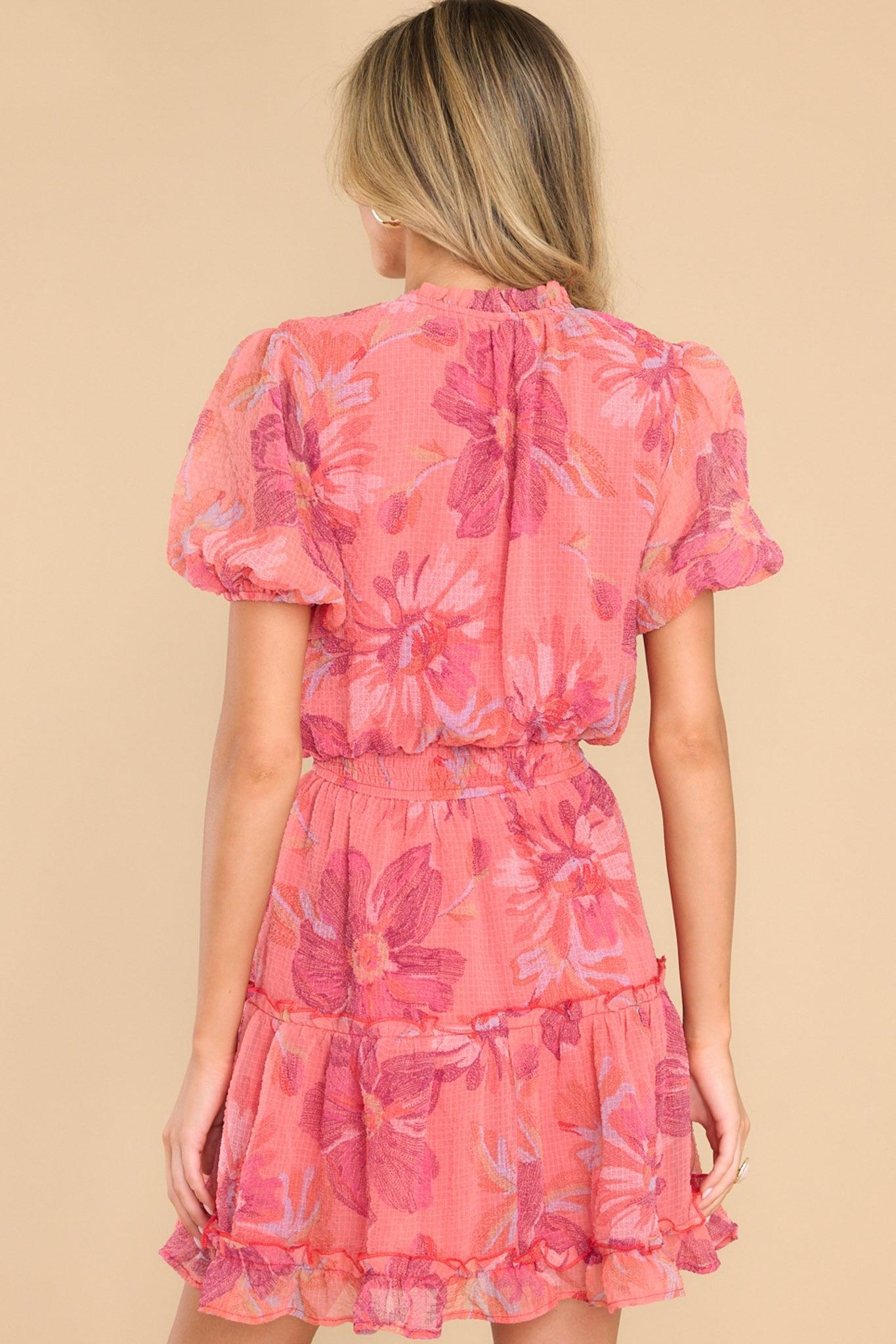 Poppy Red Big Floral Moon Dress Product Image