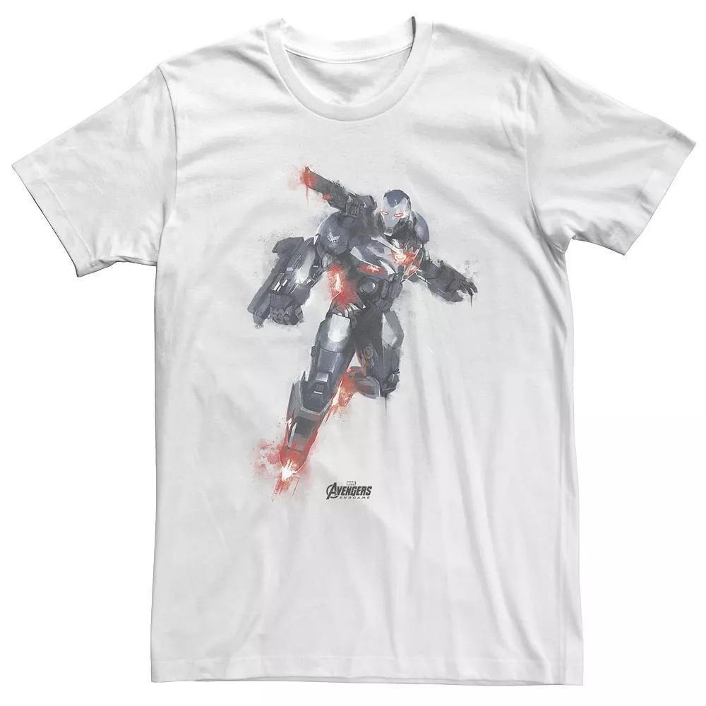 Big & Tall Marvel Avengers Endgame War Machine Paint Tee, Men's, Size: XXL Tall, White Product Image