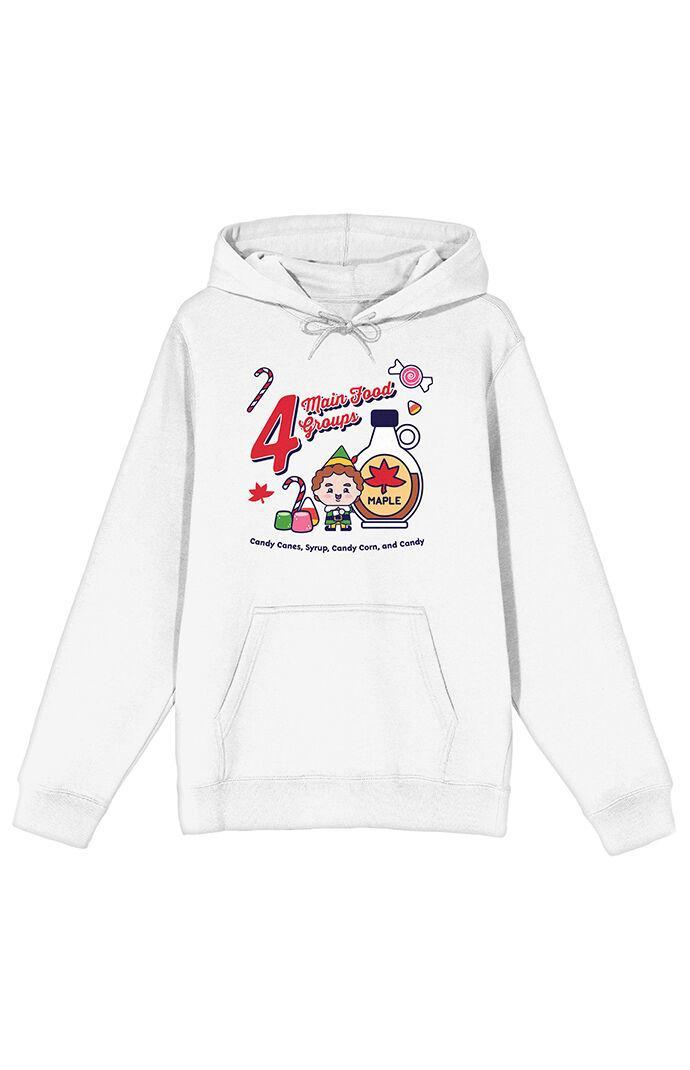 Men's Four Main Food Groups ELF Hoodie Product Image