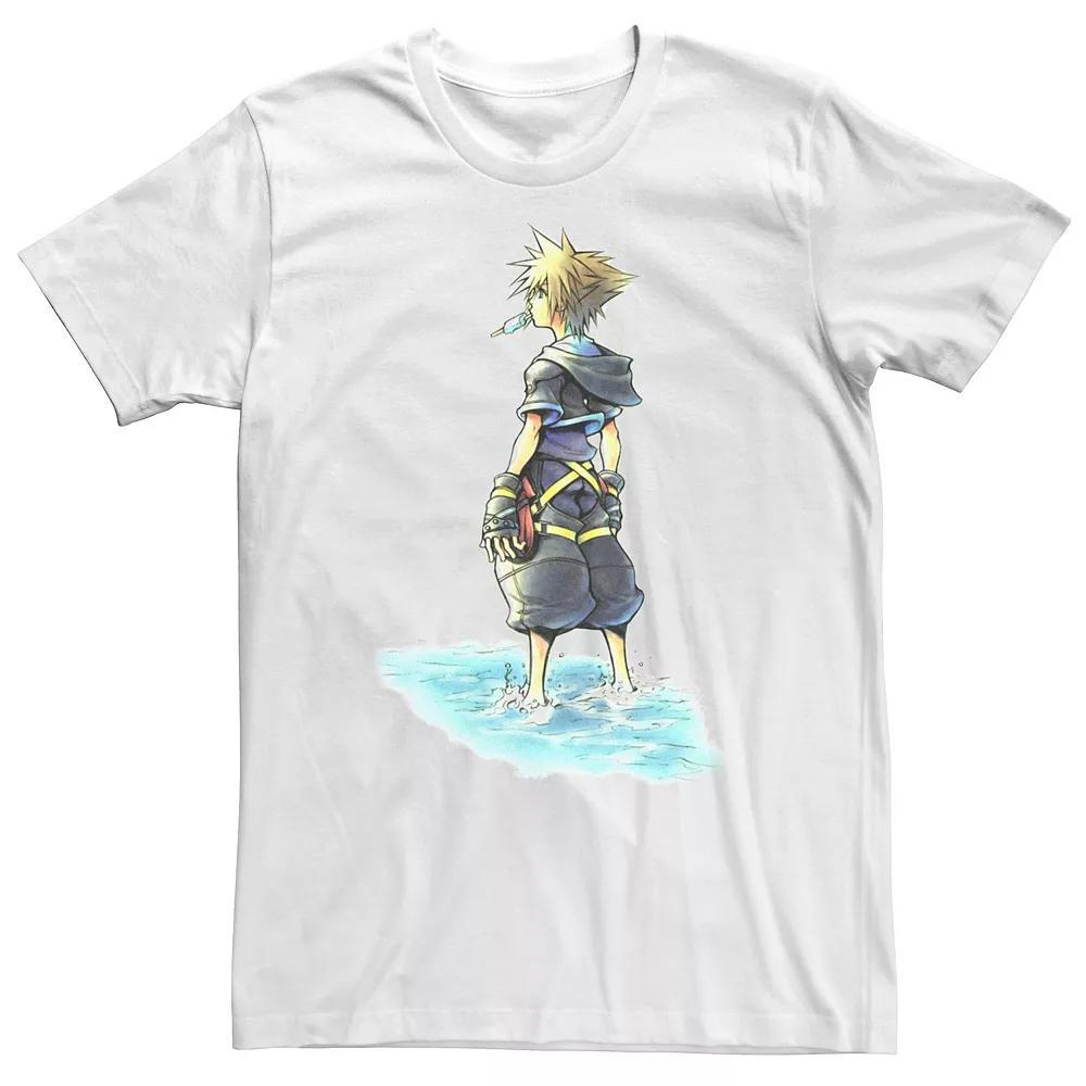 Big & Tall Disney Kingdom Hearts Sora Sea Salt Ice Cream Sketch Tee, Men's, Size: 5XL, White Product Image