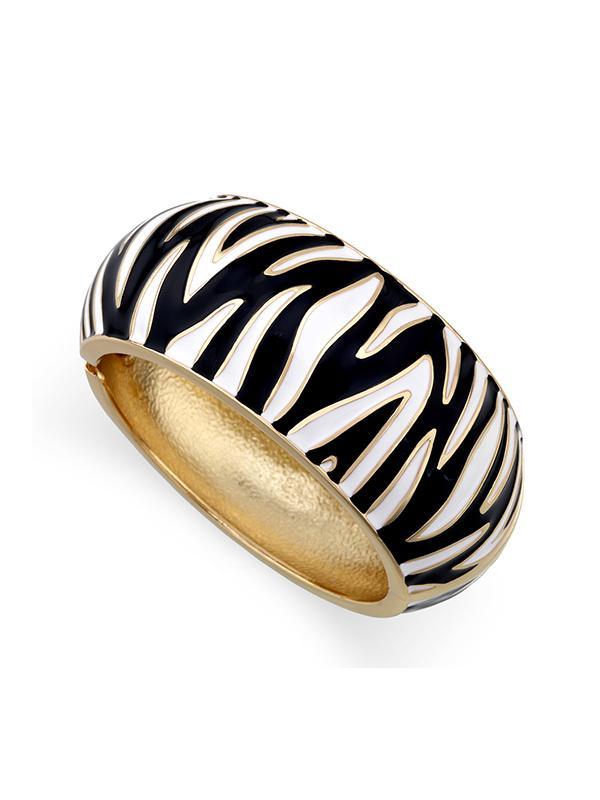 Geometric Zebra-Stripe Bracelet Accessories Product Image
