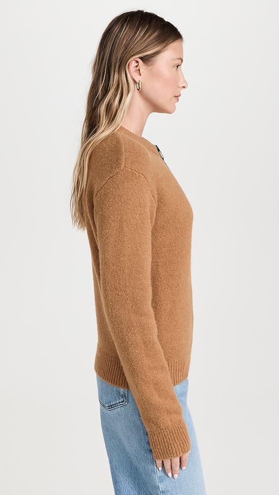 FRAME Leather Placket Henley | Shopbop Product Image