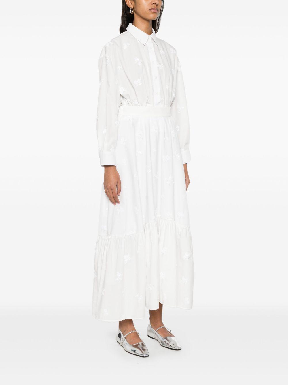 floral-embroidered maxi skirt Product Image