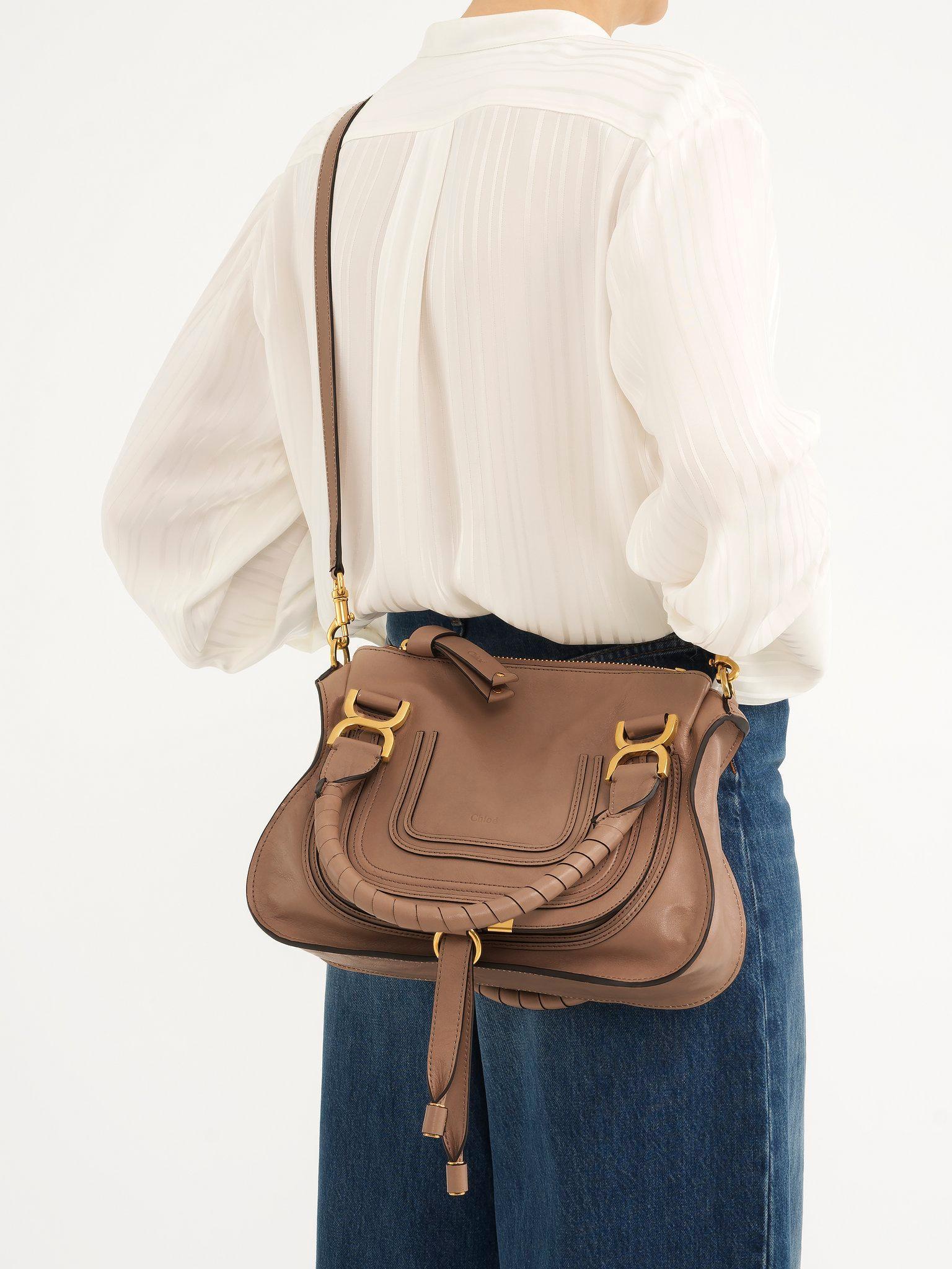 Small Marcie bag in shiny leather Product Image