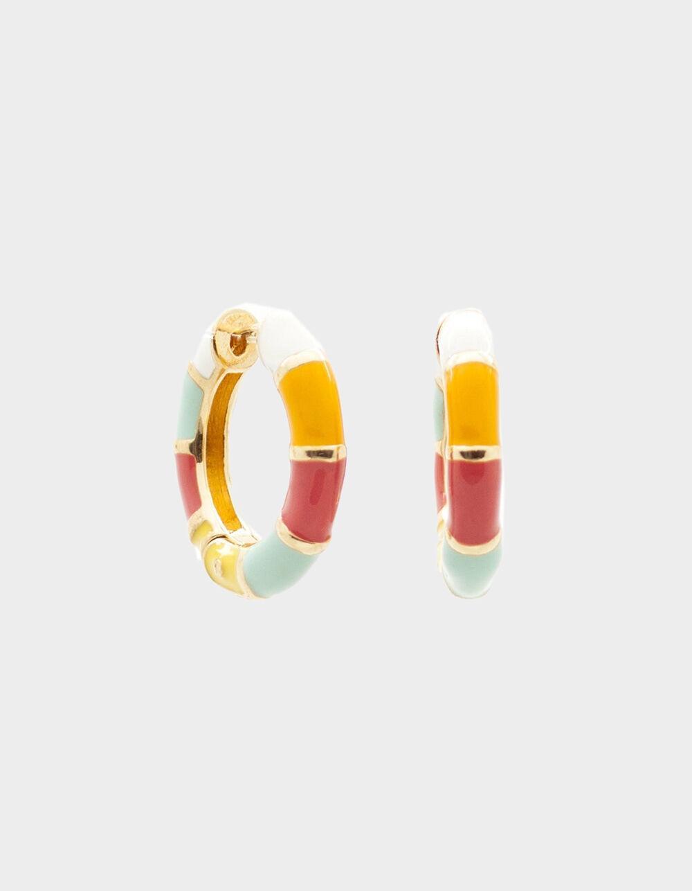 SALTY CALI Rainbow Mini Hoop Earrings Product Image