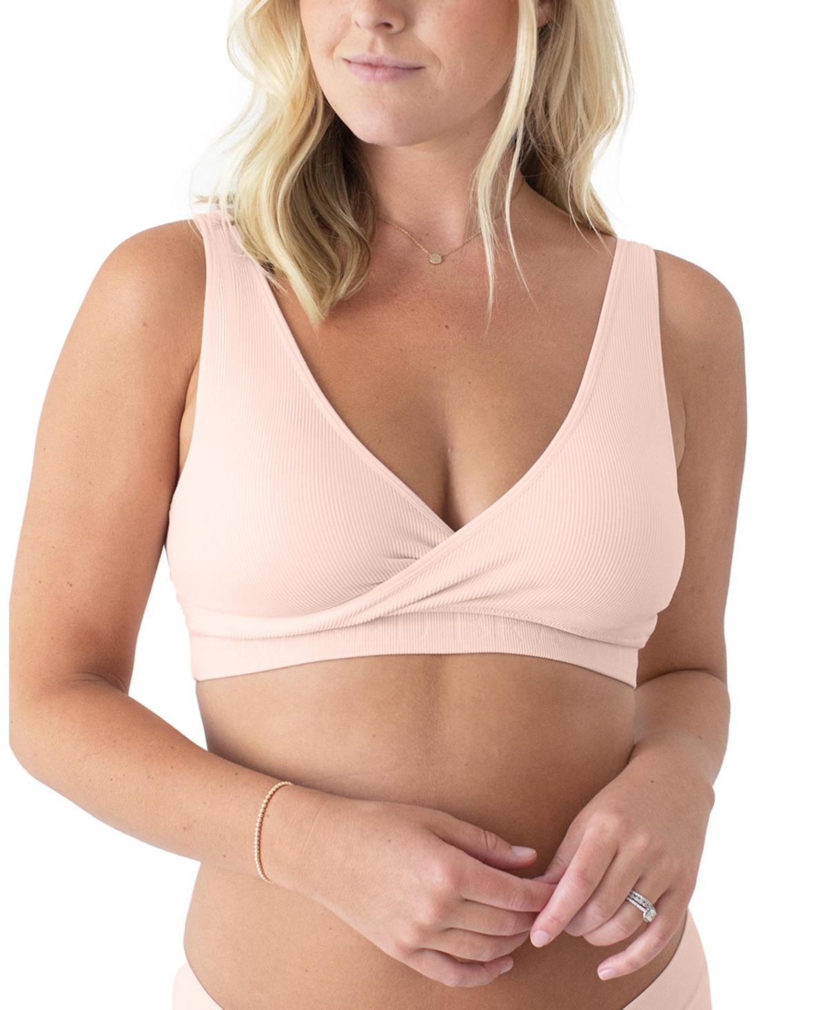 Kindred Bravely Womens Sublime Nursing Adjustable Crossover Bra - Pink 1X-Busty Product Image