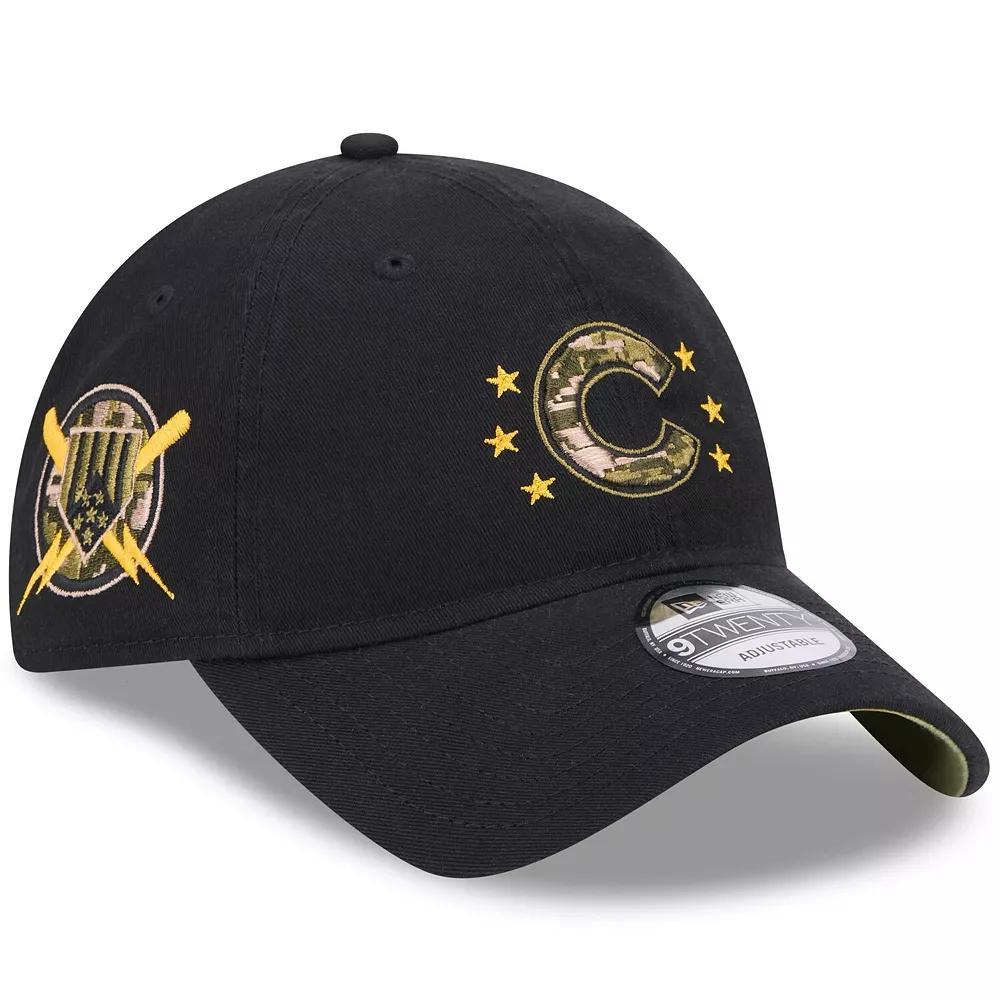 Men's New Era Black Chicago Cubs 2024 Armed Forces Day 9TWENTY Adjustable Hat Product Image