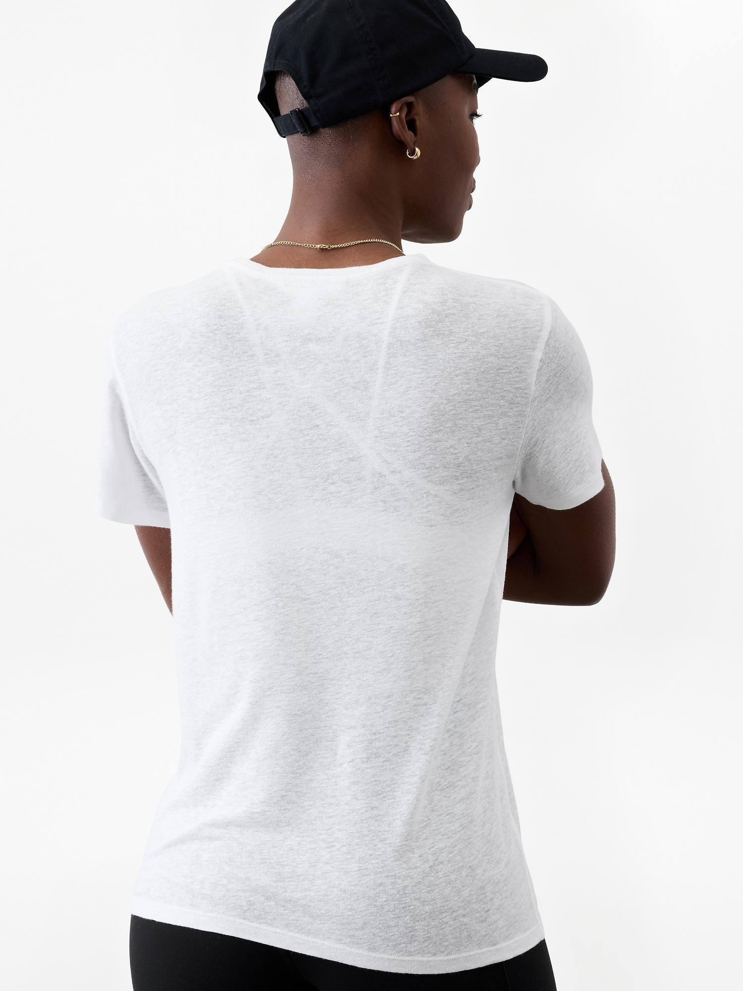 Getaway Linen Blend Tee Product Image