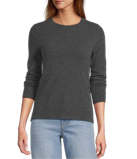Antonio Melani Luxury Collection Cameron Cashmere Crew Neck Long Sleeve Knit Sweater Product Image