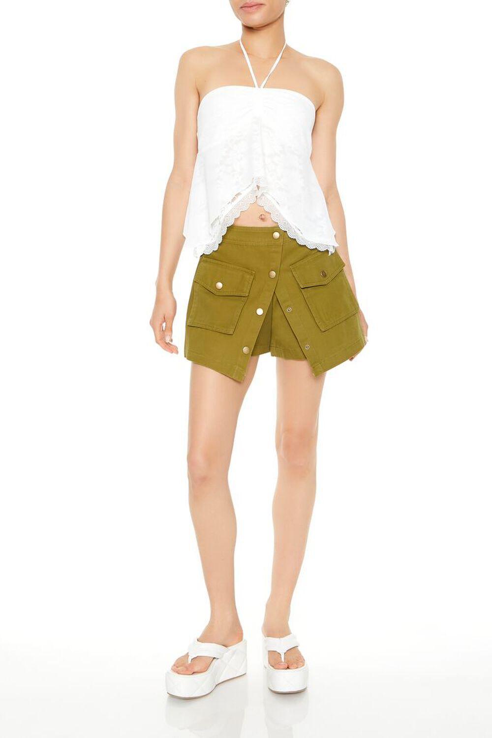 Tulip-Hem Cargo Skort | Forever 21 Product Image