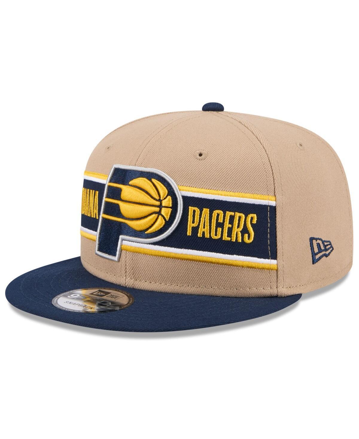 Mens New Era Tan/Navy Indiana Pacers 2024 NBA Draft 9FIFTY Snapback Hat Product Image