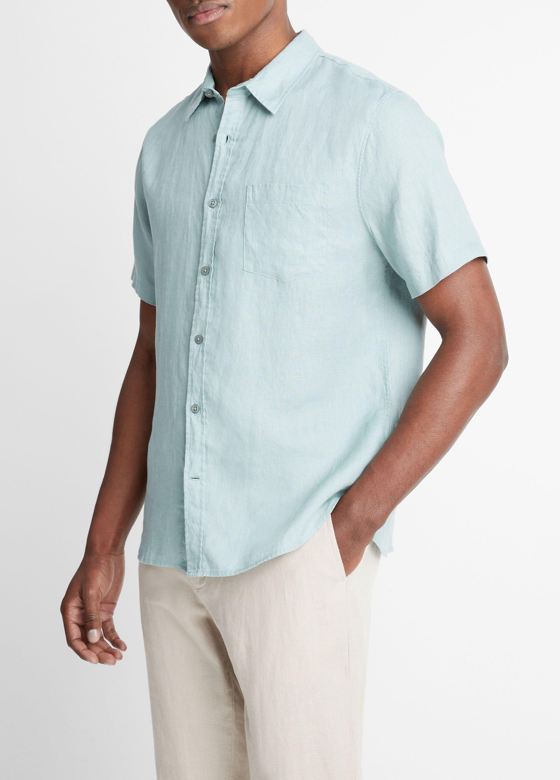 Linen Short-Sleeve Shirt Product Image