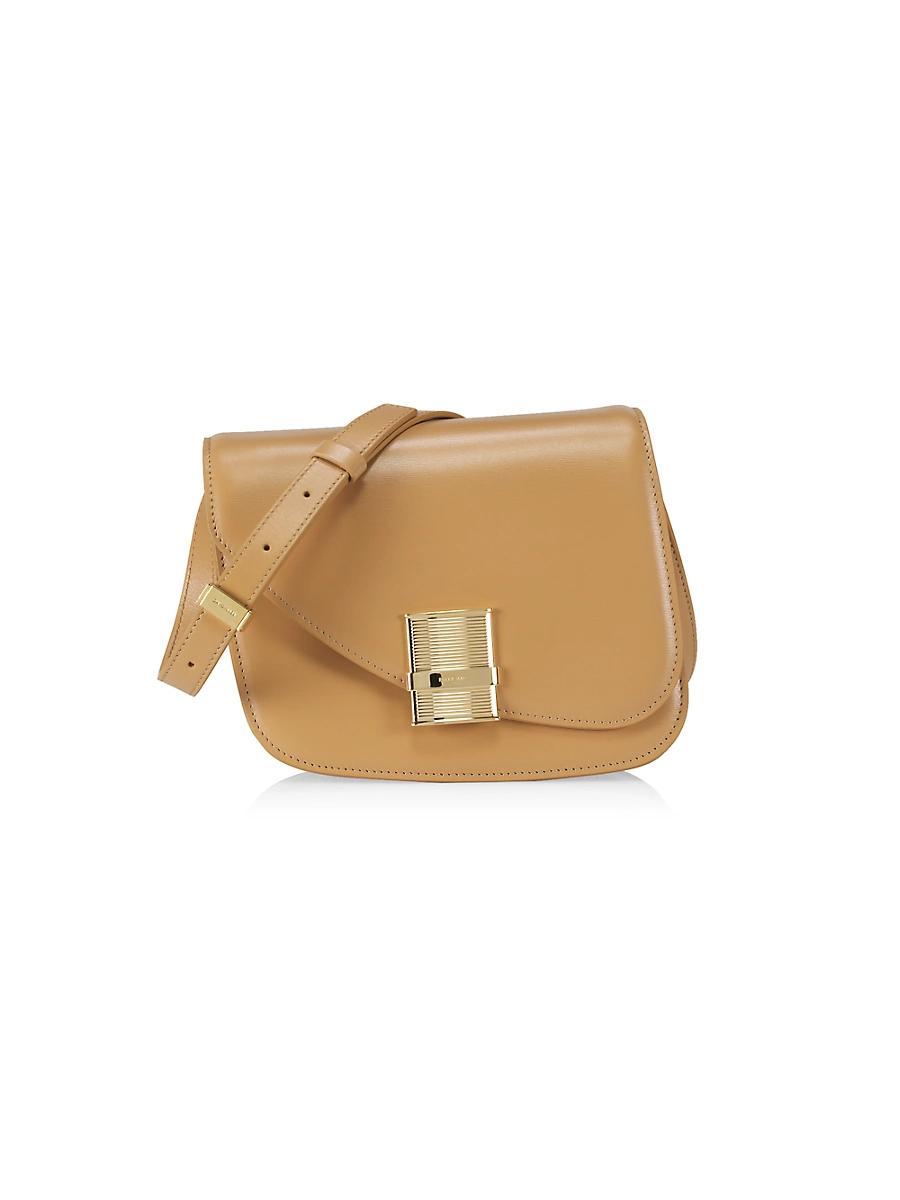 Womens Fiamma Small Leather Crossbody Bag Product Image