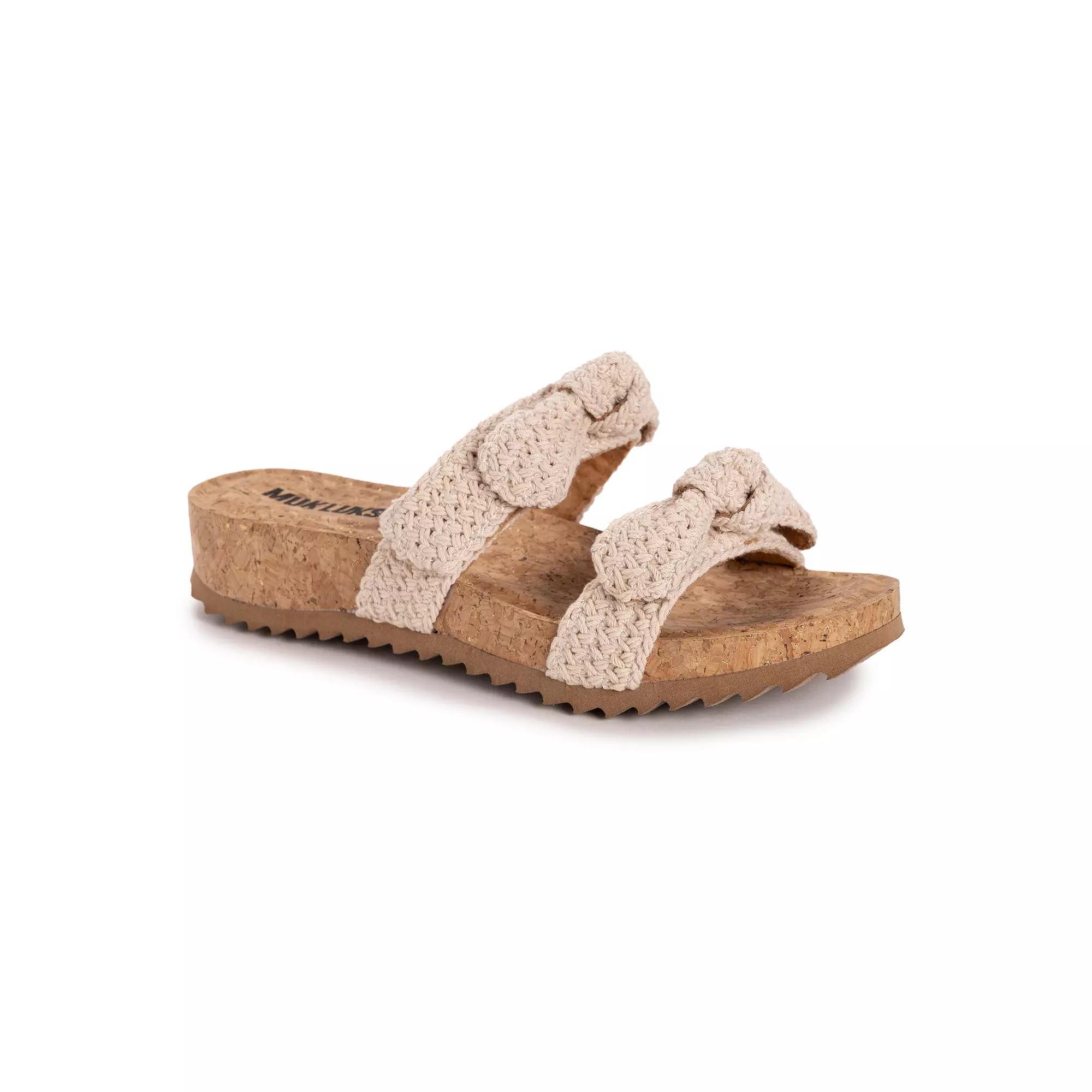 MUK LUKS Womens Posie Adjustable Slide Sandals Product Image