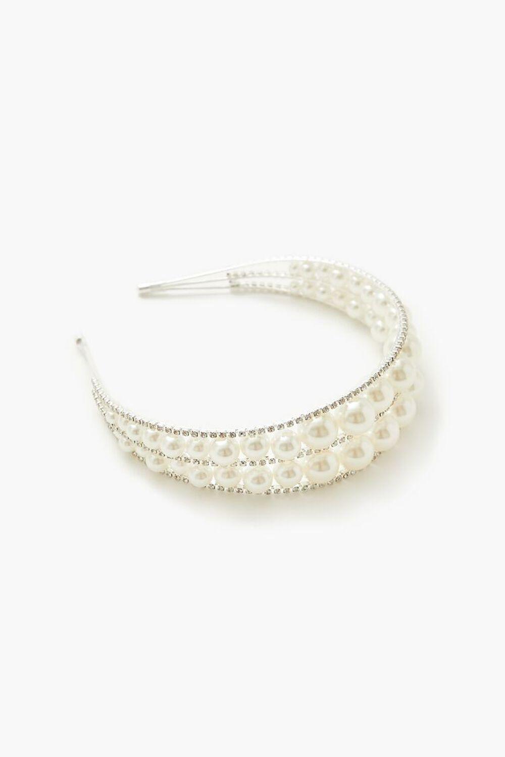 Rhinestone Faux Pearl Headband | Forever 21 Product Image