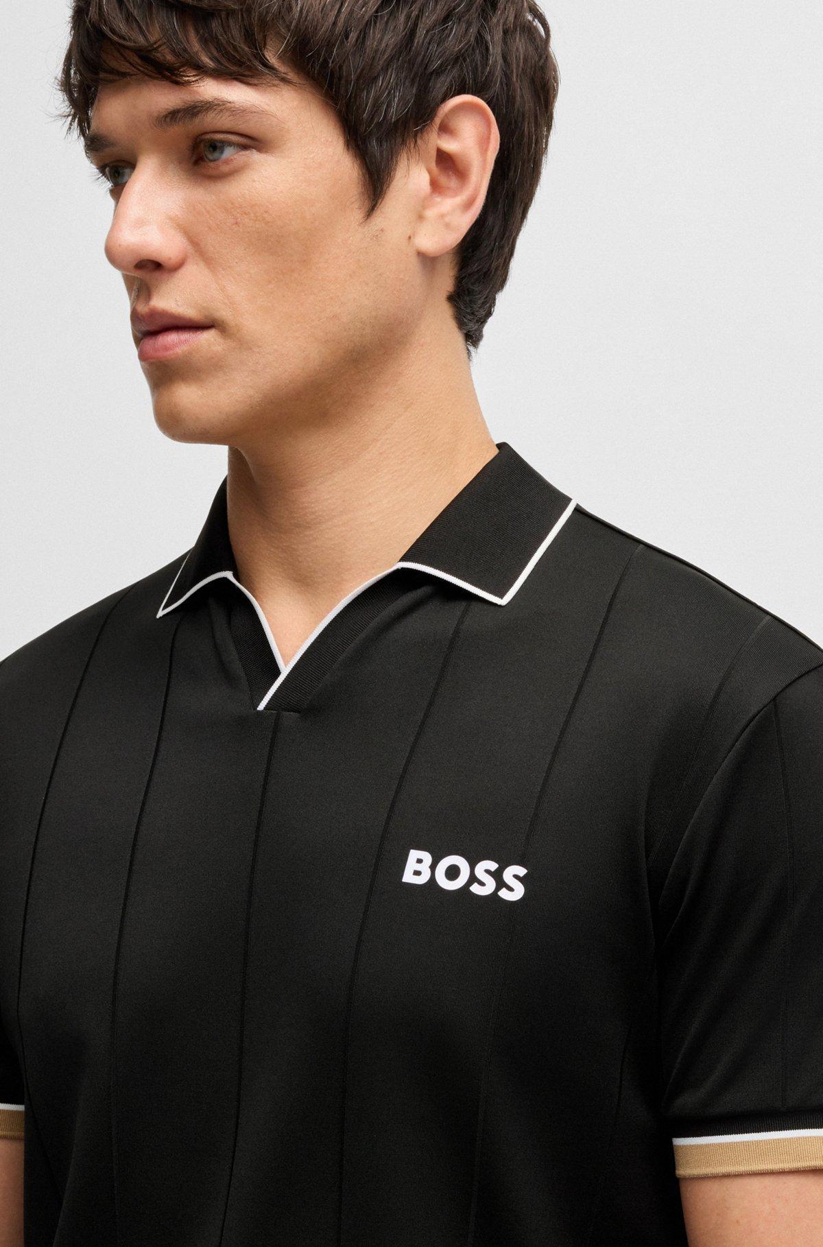 BOSS x Matteo Berrettini active polo shirt with four-way stretch Product Image